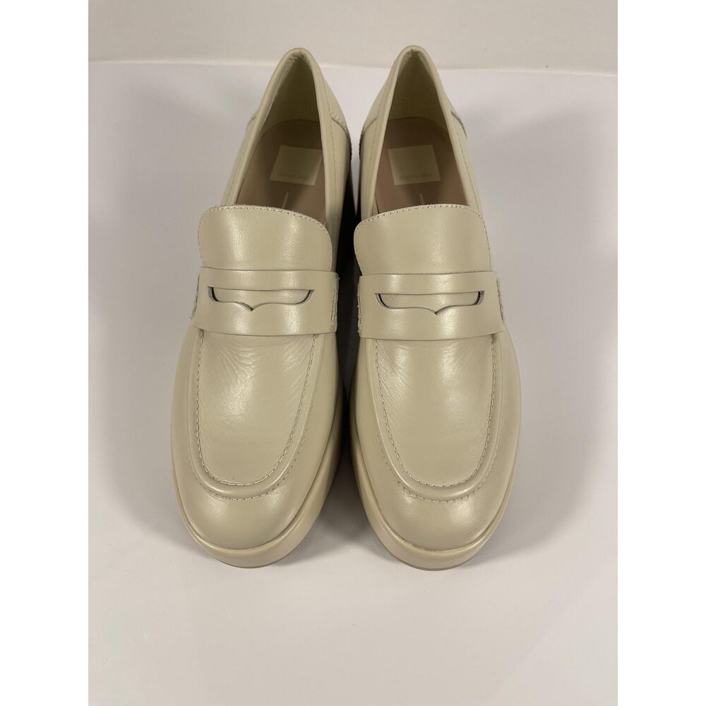 Dolce Vita Shoes Women's Size 9.5 Ivory White Platform Loafers Chunky Heel New - Picture 8 of 11